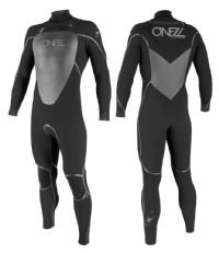 O'Neill Mutant 5/4mm Chest Zip Hooded Wetsuit – Black/ Black/ Black