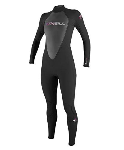 O'Neill Wetsuits Damen Neoprenanzug Reactor 3/2 mm Full Wetsuit, Black, 10, 3800-A05