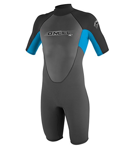 O'Neill Wetsuits Jungen Neoprenanzug youth reactor 2 mm S/S spring, Graphite/Tahiti/Black, 8, 3803-BB3