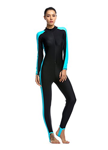 Damen blau M UV-Anzug UPF>50 Schutz swetsuit Schwimmanzug Overall Watersport