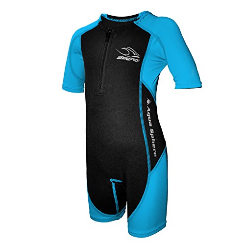 Aqua Sphere Stingray Schwimmanzug Neopren für Kinder schwarz/blau 152 – XXL – 12 Jahre