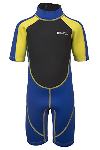 Mountain Warehouse Kinder Shorty Schwimm Tauch Bade Wasser Anzug Neopren Urlaub Wassersport Gelb 140