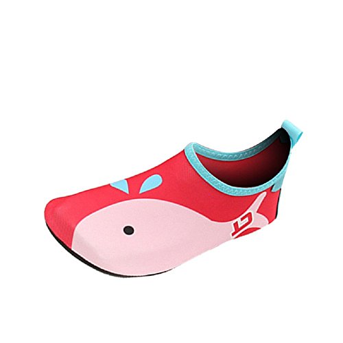 iBaste Wassersportschuhe Kinder Wasserschuhe Strandschuhe Badeschuhe Surfschuhe Tanzschuhe Aquaschuhe für Jungen und Herren Rutschfeste Gummisohle Super leicht und Sehr gut gedämpft RD-S