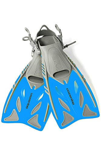 Aquazon Flossen, Tauchflossen, Schwimmflossen Barracuda, blau, Grösse 27-31