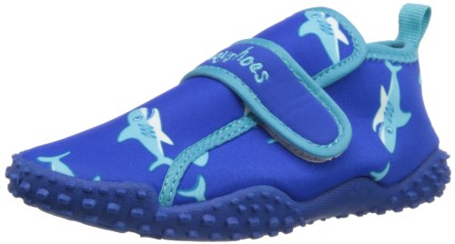 Playshoes Aquaschuhe, Badeschuhe Hai mit höchstem UV-Schutz nach Standard 801 174773, Jungen Dusch- & Badeschuhe, Blau (original 900), EU 20/21