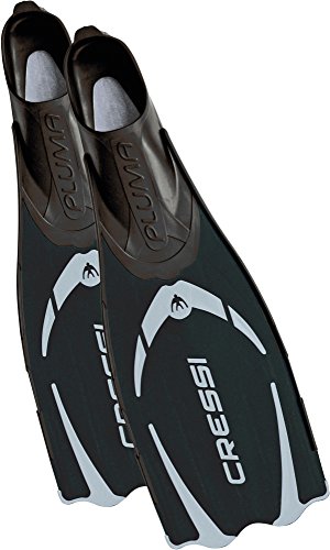 Cressi Unisex Flossen Pluma, schwarz, 43/44, CA175043