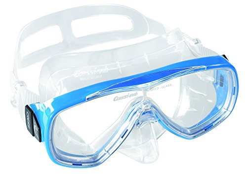 Cressi Taucherbrille Erwachsene, Herren und Damen – Tauchermaske, Made in Italy, blau, DN207020