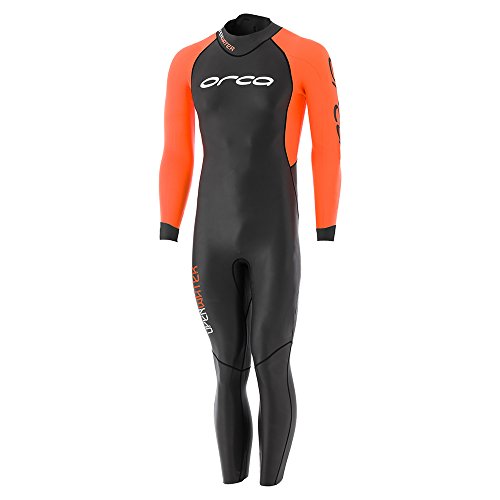 ORCA Openwater Herren Neoprenanzug, Schwarz/Orange, MT