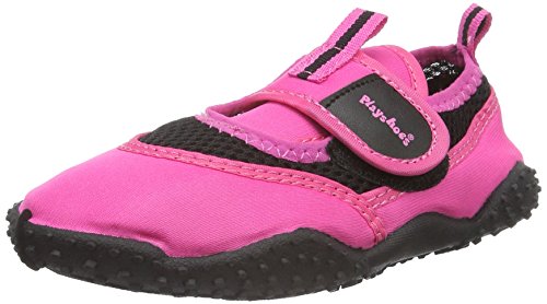 Playshoes Badeschuhe Neonfarben mit höchstem UV-Schutz nach Standard 801 174796, Unisex-Kinder Aqua Schuhe, Pink (pink 18), 22/23 EU