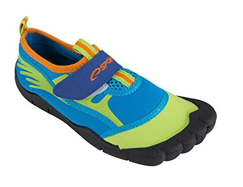 Spokey Jungen Wasserschuhe Aquaschuhe Seafoot, blau/grün, 26