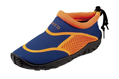 BECO Badeschuhe / Surfschuhe für Kinder blau/orange 25