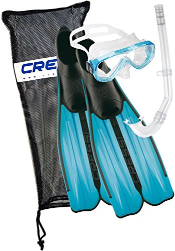 Cressi Unisex Tauchset Rondinella Bag, aquamarine, 37/38, CA189237