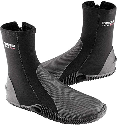 Cressi Premium LX432503 Unisex Neopren Füßling für Geräteflosse, schwarz, L-42/43