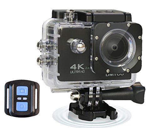 DMYCO Sport Action Kamera, 4 K WIFI Kamera Ultra HD Wasserdicht 30 M, 2.4 G kabellose Fernbedienung, 16 MP, 170 Grad Weitwinkel Objektiv Action Cam