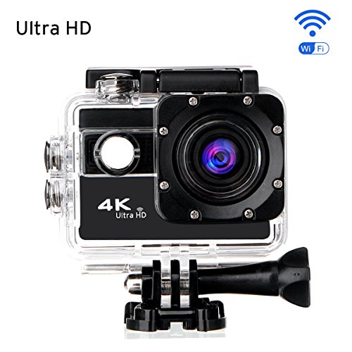 Ultra HD Action Kamera,CAMTOA Wasserdicht Sport-Actionkamera WIFI 20MP 2,0 Zoll Helmkamera,170° Weitwinkellinse HD 1080P WiFi HDMI camcorder mit 2 Batterien und Zubehör Kits,für Tauchen Helm Fahrrad